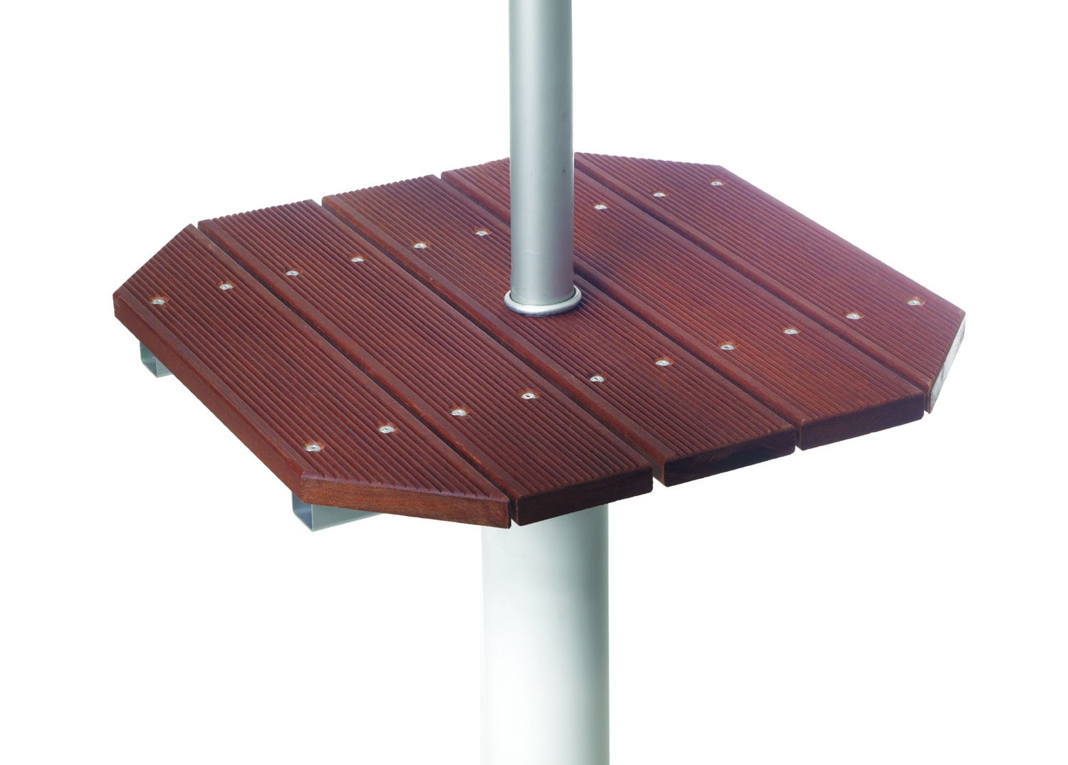 Tavolinetto in legno per colonna e palo