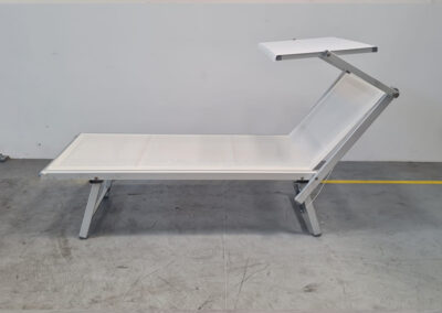N. 21 BASE Sunbeds, 3-position, White Color